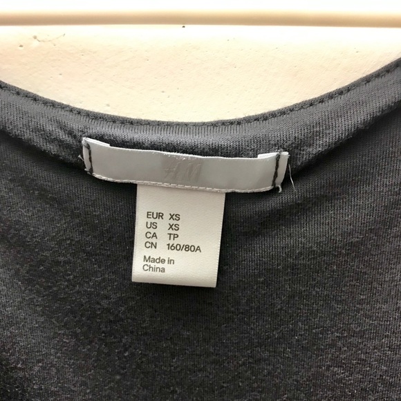 XS H&M Grey and Black tank - Picture 4 of 4